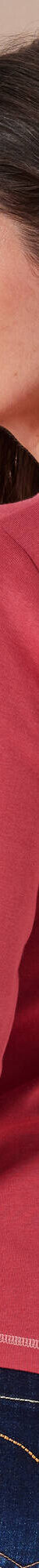 T shirt manches longues imprimé fleuri (cerise) T shirt manches longues imprimé fleuri (cerise)
